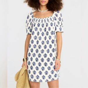 J. Crew Afternoon Dress in Gathered Floral Print • Size Small